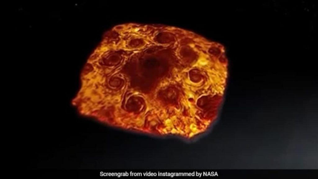 ウイルス：NASAが木星で「ペパロニ」嵐のビデオを共有（見る）