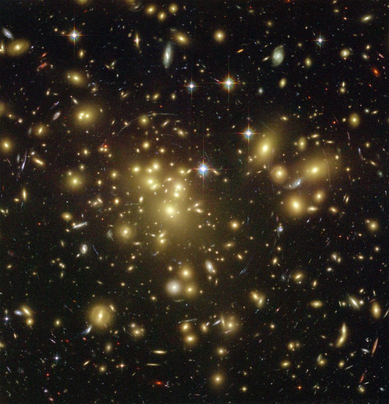 Abell 1689 Galaxy Cluster Hubble