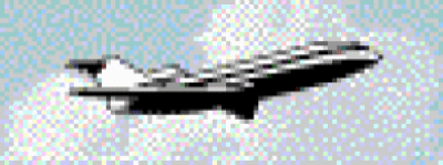 これまでに作成された最初のGIFは、まだらの空を飛んでいる飛行機のものでした