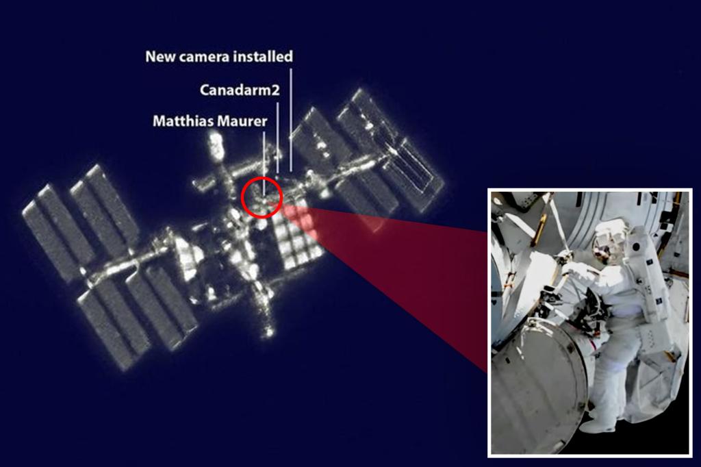 地球から撮影した国際宇宙ステーションの画像は、宇宙飛行士が見えるほど鮮明です。
