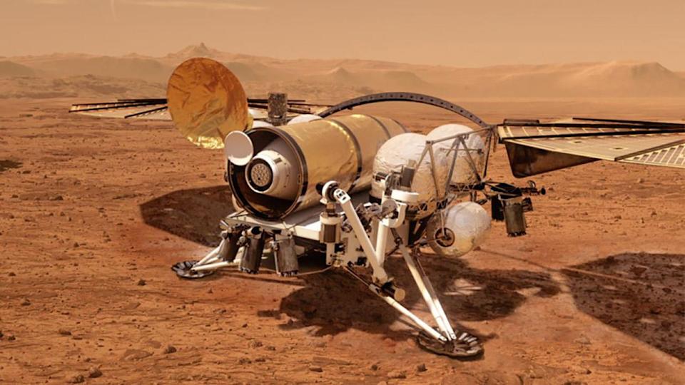 エイリアンの胞子を地球にもたらす可能性のある火星サンプルレトリバーに関する概念