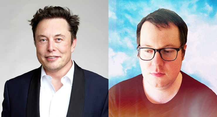Elon Musk and Dogecoin co-creator Jackson Palmer (Image: Royal Society/Twitter/@ummjackson)