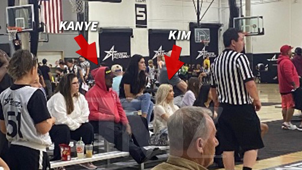 キム・カーダシアンとカニエ・ウェストが一緒に娘のバスケットボールの試合に参加する