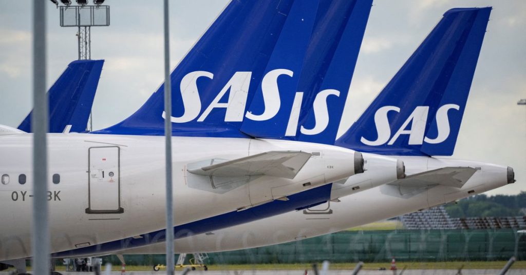 米国の破産ファイルをめぐるSAS航空とストライキパイロット間の衝突