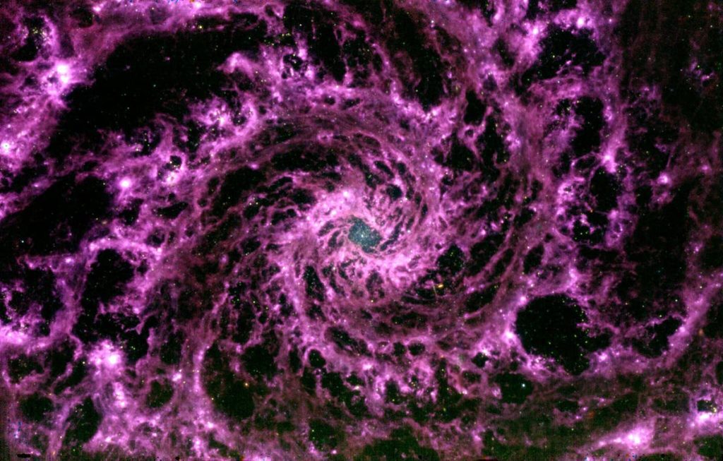 NASAのジェイムズウェッブ宇宙望遠鏡は私たちの宇宙の恐ろしい紫色の渦を明らかにします