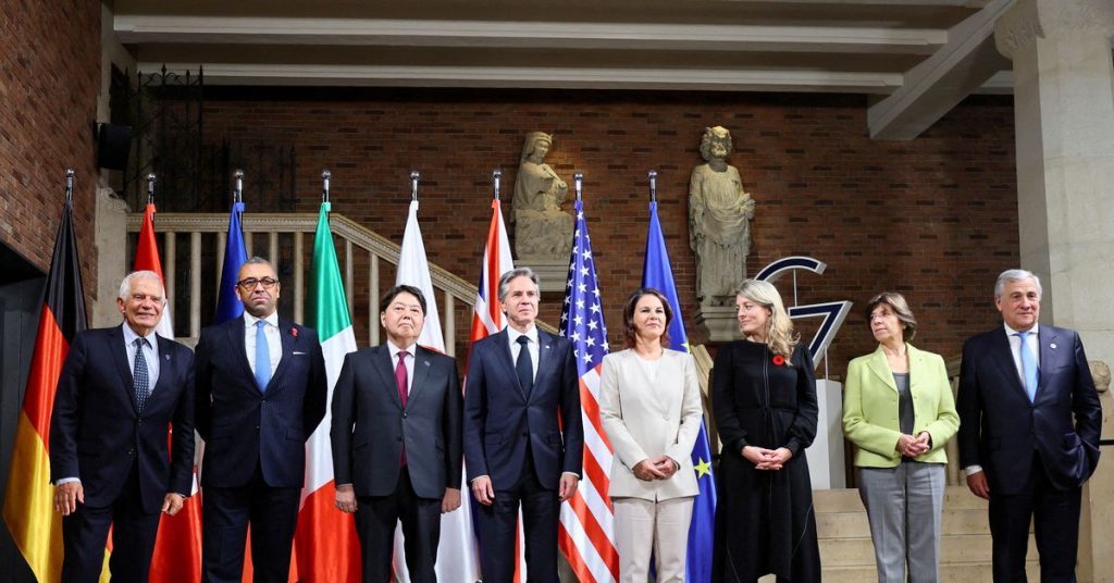 G7は中国に脅迫と武力行使を控えるよう要請